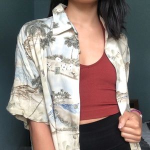 ❣️ 4/$20 - Hawaiian Button Up Shirt - Casino